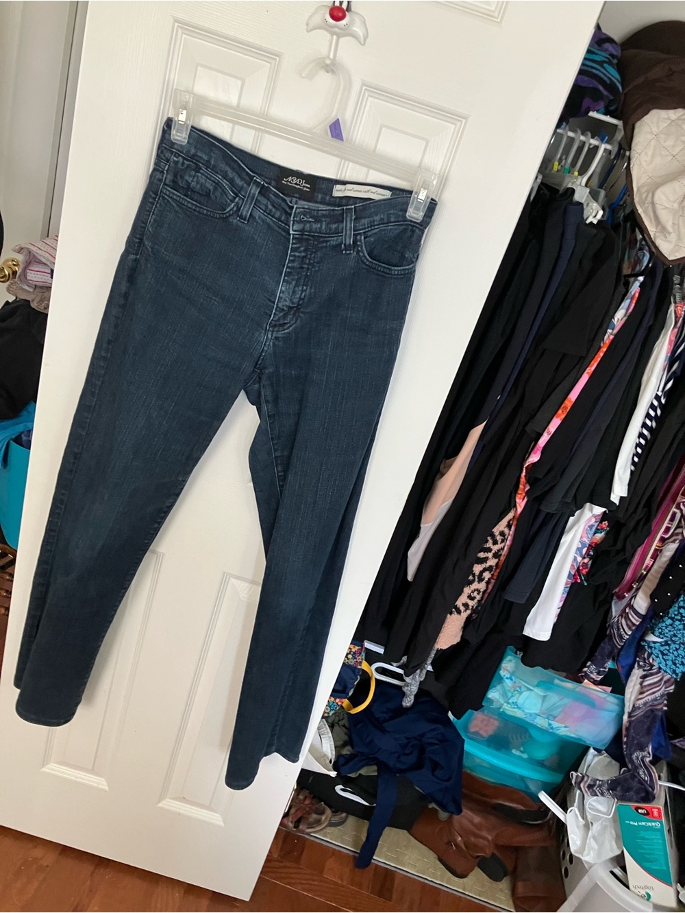 NYDJ Not Your Daughters Dark Wash Straight Leg Jeans